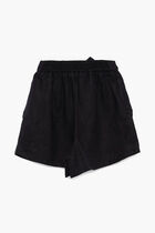 Chambray Tie Waist Shorts