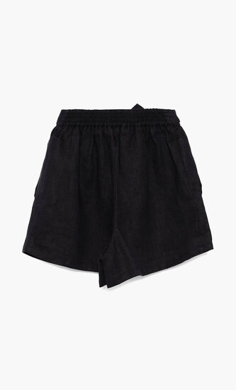 Chambray Tie Waist Shorts