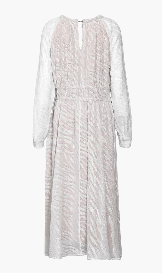 Zebra Metallic Fil Coupé Dress