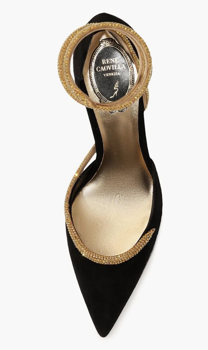 Cleo Embellished Satin Sandals