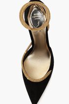 Cleo Embellished Satin Sandals