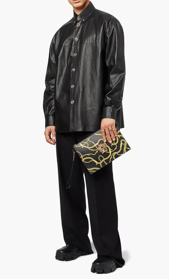 Medusa Leather Overshirt