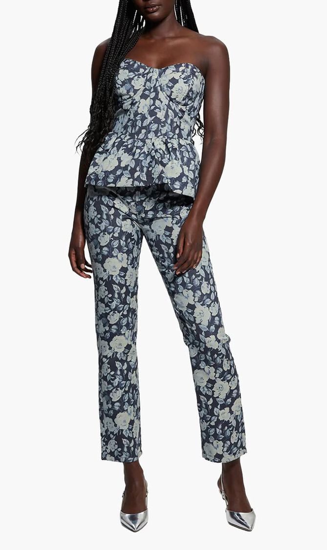 Floral Girly Jacquard Pant