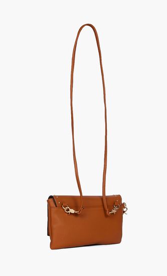 Solid Leather Crossbody Bag