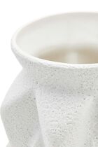 JNR ACCORDION MEDIUM VASE - WHITE JNR ACCORDION MEDIUM VASE - WHITE