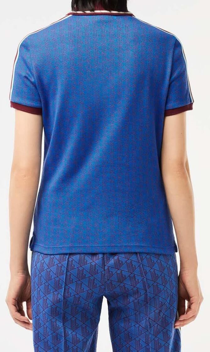 Slim Fit Monogram Jacquard Polo Shirt