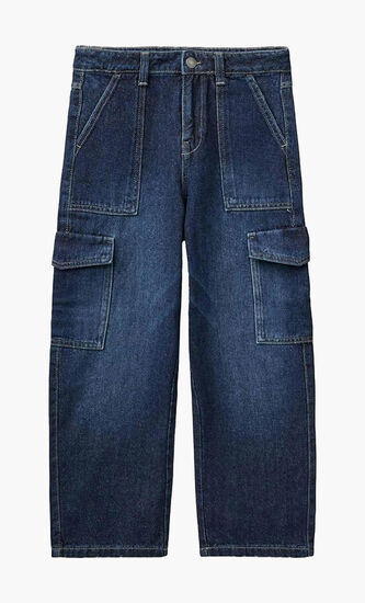 Denim Cargo Pants