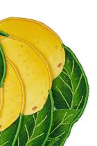 مجموعة من 4 قواعد أكواب بطبعة ليمون