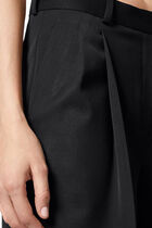 PANTS WIDE LEG HIGH WAIST GAB ECO WOOL SOLID