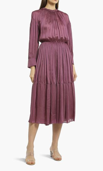 Silk Midi Dress