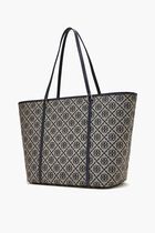 T Monogram Zip Tote Bag