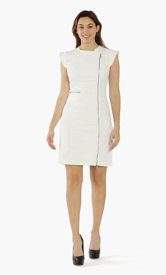 Zipped Stretch Fit Dress