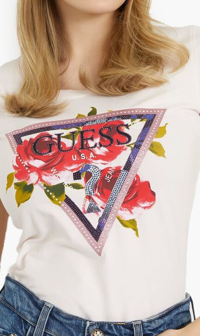 Ss Cn Roses Triangle Tee