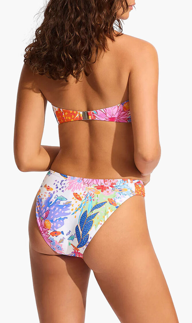 Under The Sea Twist Bandeau Bikini Top