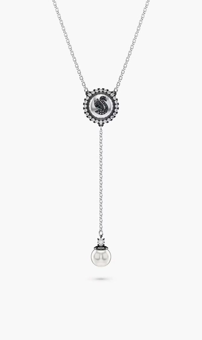 SJC SWAN-NECKLACE PRL GRYRHS