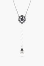 SJC SWAN-NECKLACE PRL GRYRHS