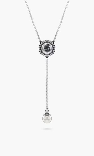 SJC SWAN-NECKLACE PRL GRYRHS