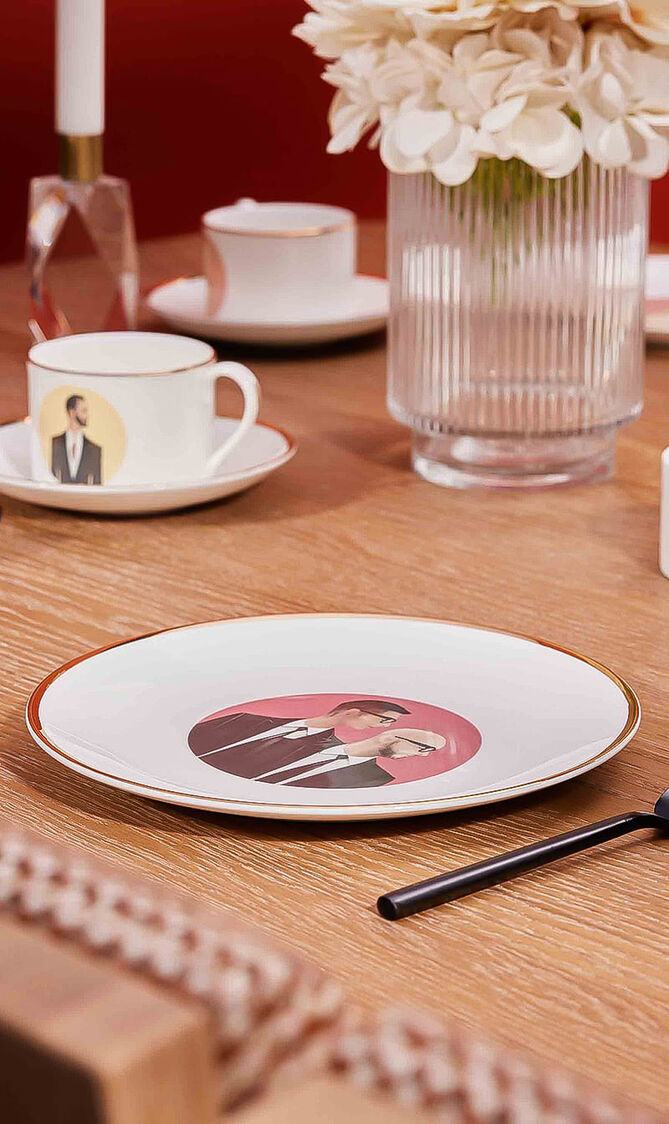 طبق الحلويات دولتشي آند غابانا - 21 سم