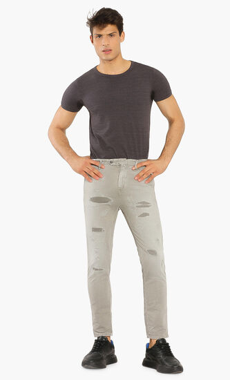 Distressed Regular Chinos