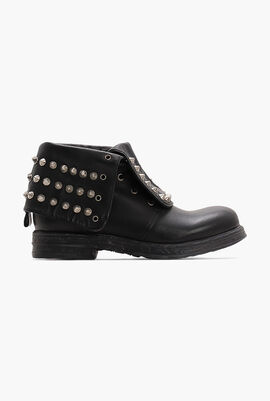 Impact Studs Leather Boots