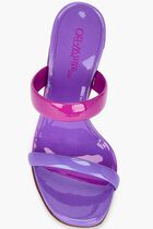 SHADE BULKY PATENT LEA MULE FUCHSIA VIOL