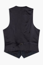 Checkered Texture Waistcoat