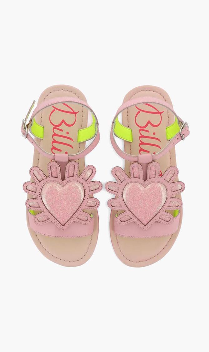 Heart Applique Sandals