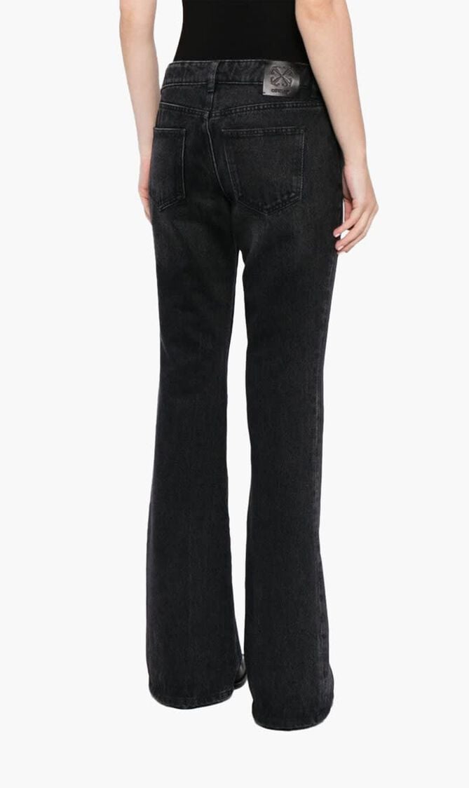 SLIM FLARED 5PKT PANTS VINTAGE BLACK NO SLIM FLARED 5PKT PANTS VINTAGE BLACK NO