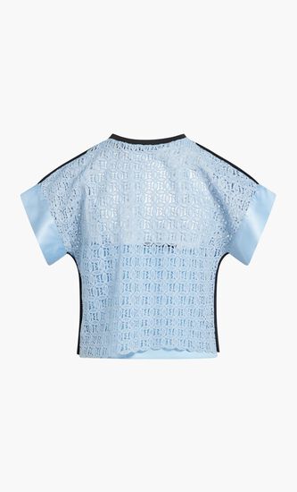 Embroidered Sslv Lace Top