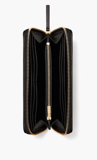 KIRA CHEVRON ZIP CONTINENTAL WALLET