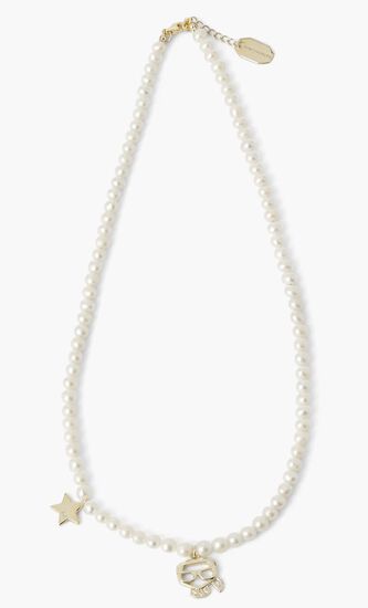 K/IKONIK PEARLS KARL NECKLACE