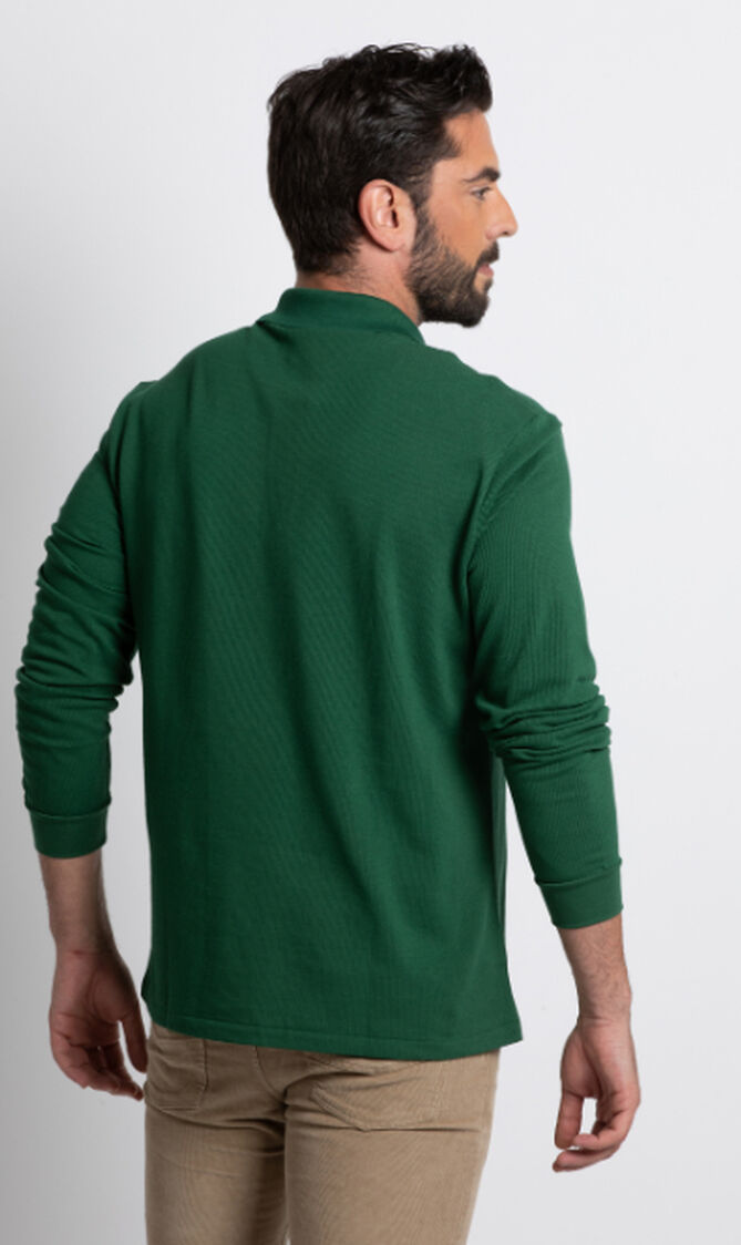 Classic Fit Long Sleeve Polo Shirt