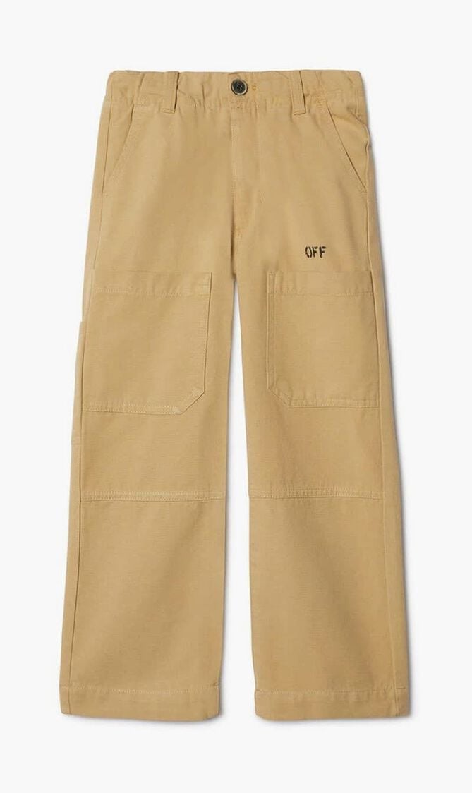 DIAG OUTLINE WORKER PANT BEIGE BLACK