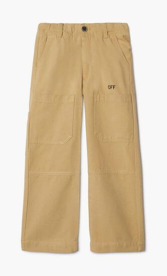 DIAG OUTLINE WORKER PANT BEIGE BLACK