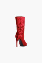 Velvet Pointed Toe Boots