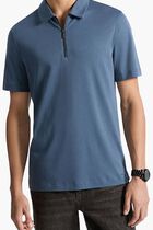 Cotton Half-Zip Polo Shirt