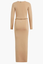 MERINO BELT SLIT LS DRS