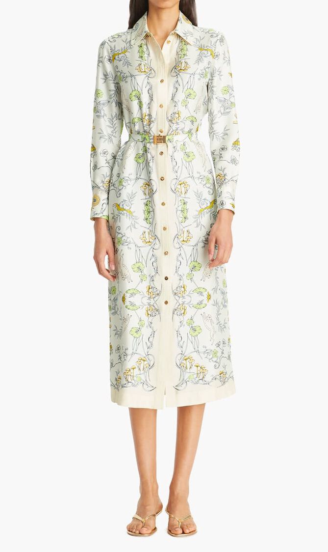 Tropical Shirt Dress