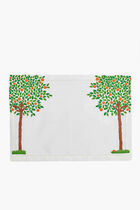 Orange Tree Placemat, White