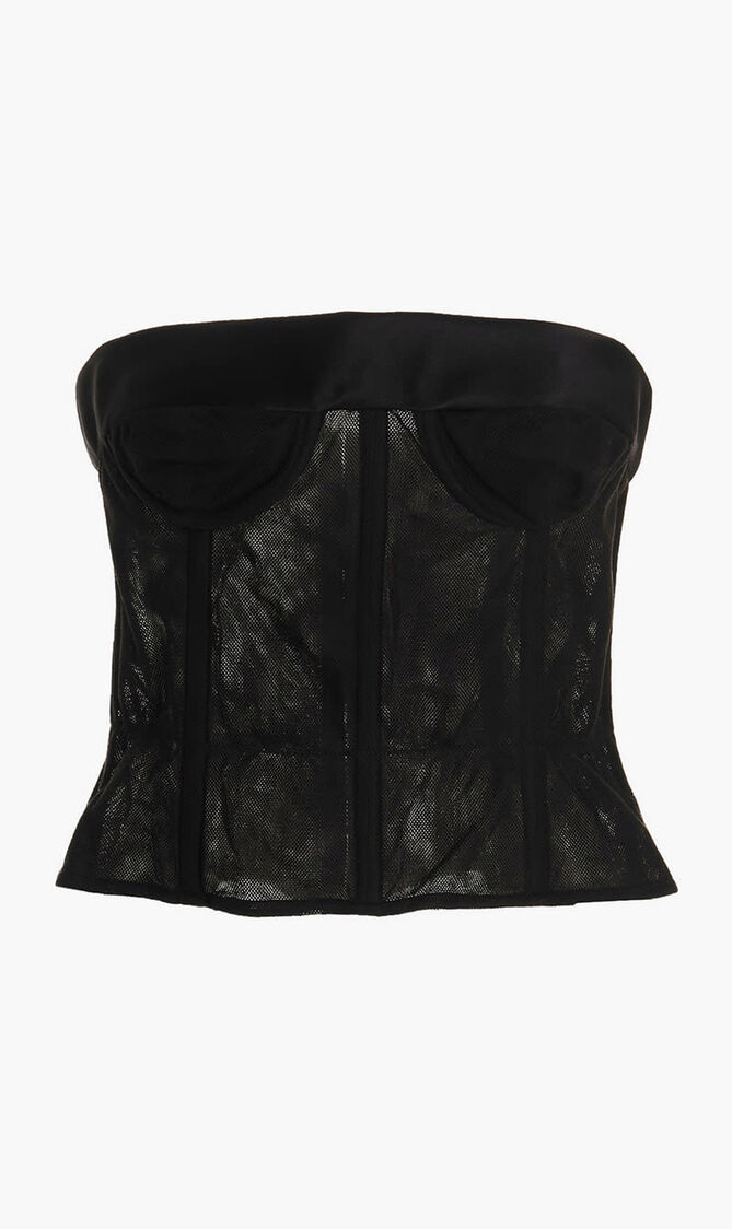 Mesh Bustier Top