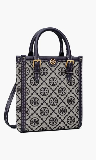 TBH.405:OS:T MONOGRAM JACQUARD MINI NS TOTE