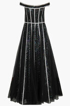 Crystal Embellished Gown Dress