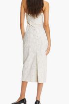 EMBELLISHED LINEN DRESS