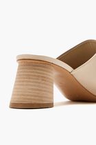 HEELED MULE CRACKLED LEATHER