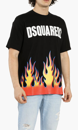 Flame Print T-Shirt