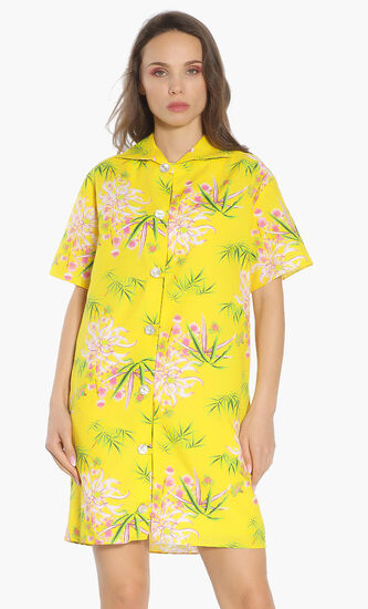 Hawaiian Short Sleeves Dress