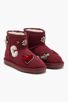 BOOT VELVET AND PATCHES