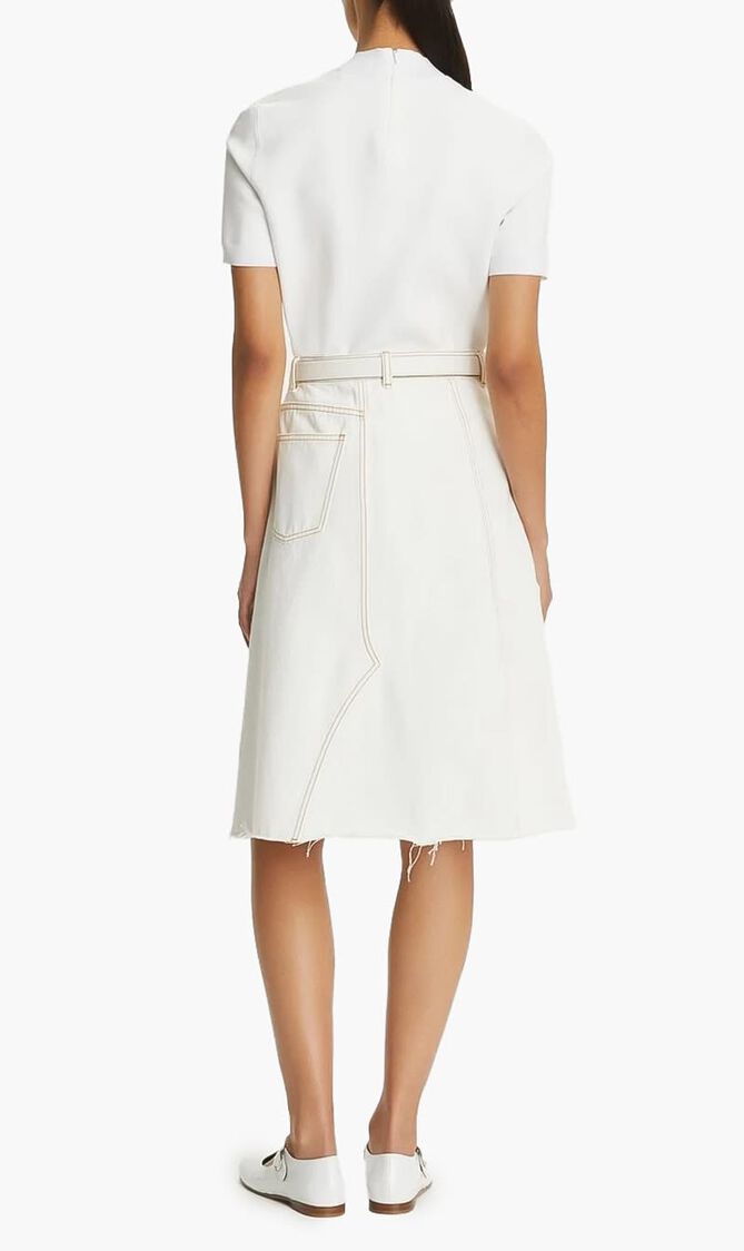 DENIM DECONSTRUCTED SKIRT