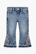 DENIM FLARE FIT PANTS