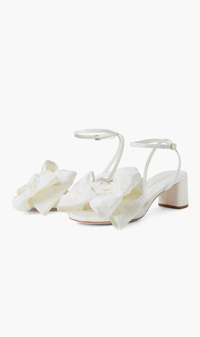 CARMEN 50MM MID HEEL BOW SANDAL